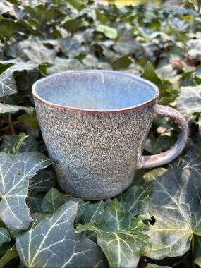 Handcrafted Speckled Blue Ceramic Mug
